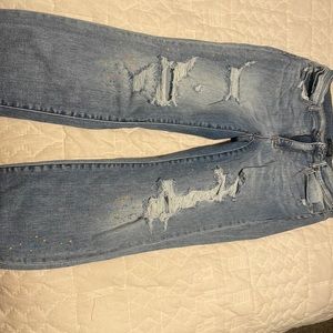 Judy blue, boyfriend fit, paint splatter jeans. Size 16W
